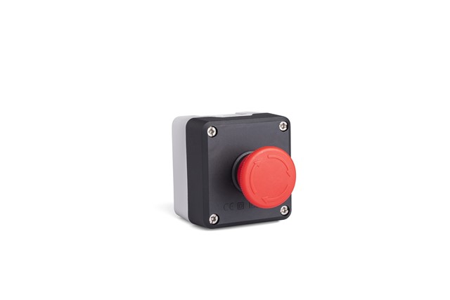 P Series Plastic 1 Hole BDE+C4BK (NC) Black-Grey Control Box